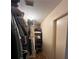 Walk-in closet with organized shelves and hanging storage for clothes and accessories at 2154 Lake Christie Dr, Orlando, FL 32809