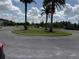 View of community roundabout with palm trees, grass, and the road winding around at 2753 Monticello Way, Kissimmee, FL 34741