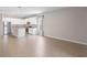 Modern kitchen with stainless appliances, granite countertops, and center island at 3532 Yarian Dr, Haines City, FL 33844