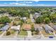 Aerial view showing the home's location in a mature neighborhood at 3823 Martin St, Orlando, FL 32806