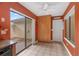 Bright kitchen nook featuring plenty of cabinet storage and a view of the private outdoor patio at 600 Fallsmead Cir, Longwood, FL 32750