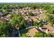 Aerial view of a residential neighborhood with mature trees and well-maintained homes at 7027 Villa Estelle Drive, Orlando, FL 32819