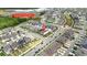 Beautiful aerial view of a residential neighborhood, pinpointing a home near Innovation High School at 8573 Lamppost Ln, Orlando, FL 32832