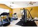 Fitness center equipped with treadmills and various weight machines for residents' use at 1053 Tourmaline Dr, Kissimmee, FL 34746