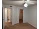 View into the bedroom, with access to the bathroom and closet at 11574 Westwood Blvd # 1126, Orlando, FL 32821