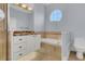 A spacious bathroom features granite counters, a soaking tub, and a walk-in shower at 1251 Arlington Pl, Winter Park, FL 32789