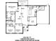 Floor plan showcasing 3 bedrooms, open living area and flex room at 1365 Lake Dr, Casselberry, FL 32707