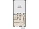 Detailed floor plan of the garage, foyer, bedroom and bathroom at 15489 Hamlin Park Drive, Winter Garden, FL 34787