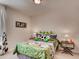 Bright bedroom decorated with soccer-themed bedding and playful accents at 1550 Dalehurst Ln, Kissimmee, FL 34744