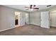 The spacious bedroom offers two closets and access to a private bathroom at 1883 Sw 160Th Pl, Ocala, FL 34473