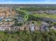 Aerial view of homes and a nearby pond and golf course at 2142 Victoria Dr, Davenport, FL 33837