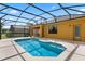 Inviting screened-in pool area with a covered lanai, perfect for outdoor relaxation at 2142 Victoria Dr, Davenport, FL 33837