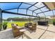Enjoy outdoor living on the screened-in patio with a hot tub and a beautiful view of the lake at 2211 Wadeview Loop, St Cloud, FL 34769