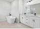 Beautiful bathroom with a soaking tub, double vanity, and modern fixtures at 236 Marion Oaks Mnr, Ocala, FL 34473