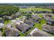 An aerial view of a well maintained neighborhood featuring mature trees and lovely single-Gathering homes at 2977 White Cedar Cir, Kissimmee, FL 34741