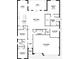Detailed floor plan showcases a functional layout, with designated spaces for living, sleeping, and three-car garage at 3499 Douglas Fir Dr, Apopka, FL 32703