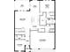 A detailed floor plan showcasing the layout of the ground floor, including the kitchen and dining areas at 3532 Douglas Fir Dr, Apopka, FL 32703