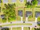 Aerial view of the property highlighting its lot size and positioning within the neighborhood at 443 Marion Oaks Crse, Ocala, FL 34473