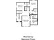 The Monterey second floor plan has 3 bedrooms including a primary suite and two full baths at 6442 Horseshoe Lane Way, St Cloud, FL 34773