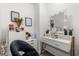 Stylish vanity area with Hollywood style mirror, perfect for a dedicated make-up and beauty station at 660 Egret Place Dr, Winter Garden, FL 34787