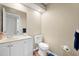 Bathroom boasts a sleek vanity and modern fixtures for a clean, updated look at 6630 Abeydon Ct, Orlando, FL 32818