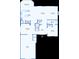 Detailed first floor plan illustrating the layout including kitchen, dining, and living spaces at 7388 Gathering Ct, Reunion, FL 34747