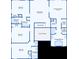 Second floor plan displaying bedrooms, bathrooms, closets and living areas at 7388 Gathering Ct, Reunion, FL 34747