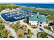 Aerial view of marina and boat docks at 910 Cypress Ave, St Cloud, FL 34769