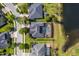 Bird's eye view highlighting a property with pool, landscaping, pond views, and neighborhood layout at 922 Home Grove Dr, Winter Garden, FL 34787