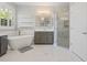 Bright bathroom with freestanding tub, shower, and double vanity at 922 Home Grove Dr, Winter Garden, FL 34787