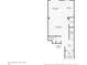 Detailed floor plan showing layout of living room, dining room, kitchen, bathroom and foyer at 9349 Sweet Maple Ave, Orlando, FL 32832