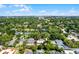 A lovely aerial view highlights the home nestled amongst lush trees and a well-manicured neighborhood at 1106 Ayrshire St, Orlando, FL 32803