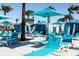 Relax on the spacious pool deck with numerous lounge chairs and shaded cabanas for ultimate comfort at 2432 Tangier Dr, Kissimmee, FL 34747