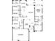 Spacious home floor plan featuring 4 bedrooms, 3 bathrooms, large open kitchen, dining room, and three car garage at 2644 Ravencliffe Ter, Oviedo, FL 32765