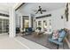 Spacious patio featuring comfortable seating, and many windows at 392 Bayberry Dr, Polk City, FL 33868