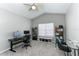 Bedroom with neutral tones, a ceiling fan, and natural light from the bright window at 558 Pinebranch Cir, Winter Springs, FL 32708