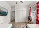 Shared ' bedroom featuring Mickey Mouse curtains and a television on the wall at 581 Hollingshead Loop, Davenport, FL 33896