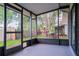 Spacious screened-in patio offers a great view of the lush backyard at 6021 Village Cir # 6021, Orlando, FL 32822