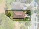 Aerial view of property lines showcasing backyard area and adjacent street at 6807 Habitat Dr, St Cloud, FL 34773