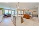 Open-concept floorplan showing the living room and kitchen at 6807 Habitat Dr, St Cloud, FL 34773