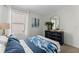 This bedroom features elegant decor and ample natural light at 756 Mocking Jay Ln, St Cloud, FL 34771