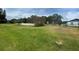 Expansive backyard featuring lush green grass and a screened-in patio, ideal for outdoor gatherings at 8129 Granada Blvd, Orlando, FL 32836