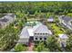 Stunning aerial view of a beautiful home with a pool, lake, and lush surroundings at 1410 Resolute St, Celebration, FL 34747