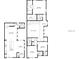Detailed floor plan showcasing room sizes, layout, and dimensions for both floors of the home at 14188 Walcott Ave, Orlando, FL 32827