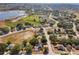 Beautiful aerial view of the property with mature trees and a private pool at 149 Southern Breeze Dr, Minneola, FL 34715