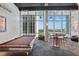 Game room with pool table and lounge seating, ideal for recreation at 150 E Robinson St # 1219, Orlando, FL 32801