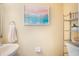 Bathroom with modern decor and shelving at 1563 Song Sparrow Ct, Sanford, FL 32773