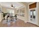 Inviting home office with natural light and ceiling fan, perfect for working from home at 1626 Victoria Gardens Drive, Deland, FL 32724