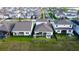 Aerial view of a new home featuring a small backyard with a covered patio at 18907 Rawson St, Orlando, FL 32827