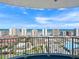Breathtaking oceanfront view from the balcony with city skyline at 2 Oceans West Blvd # 2006, Daytona Beach Shores, FL 32118
